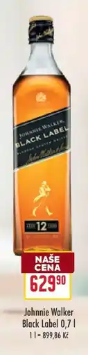 Billa Johnnie Walker Black Label 0,7 l nabídka