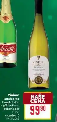 Billa Vinium Exclusive nabídka