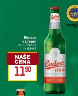 Billa Budvar výčepní nabídka