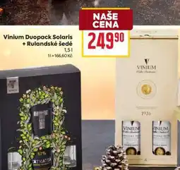 Billa Vinium Duopack Solaris + Rulandské šedé nabídka