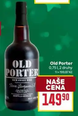 Billa Old Porter nabídka
