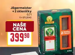 Billa Jägermeister + 2 skleničky nabídka