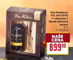 Billa Dos Maderas P.X. 5+5 10YO + 1 sklenice + tácek dárkové balení nabídka