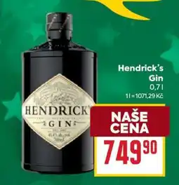 Billa Hendrick’s Gin nabídka