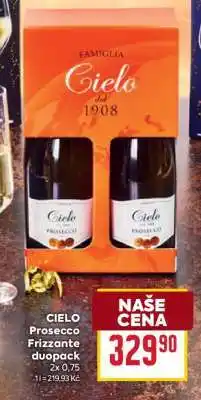 Billa CIELO Prosecco Frizzante duopack nabídka