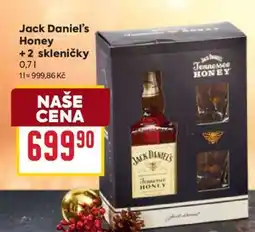 Billa Jack Daniel’s Honey + 2 skleničky nabídka