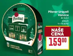 Billa Pilsner Urquell Vánoce nabídka