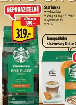 Albert Starbucks Zrnková káva nabídka