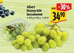Albert Albert Hrozny bílé bezsemenné nabídka