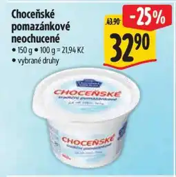 Albert Choceňské pomazánkové neochucené nabídka
