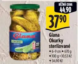 Albert Giana Okurky sterilované nabídka