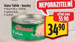 Albert Giana Tuňák kousky nabídka