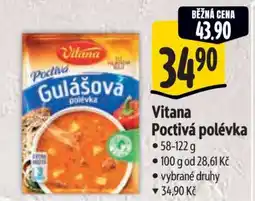 Albert Vitana Poctivá polévka nabídka