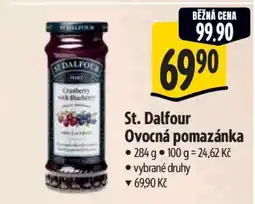 Albert St. Dalfour ovocná pomazánka nabídka