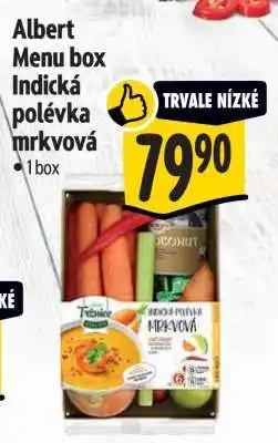 Albert Albert Menu box Indická polévka mrkvová nabídka