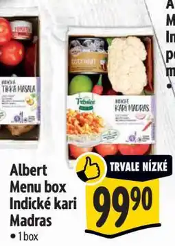 Albert Albert Menu box Indické Kari Madras nabídka
