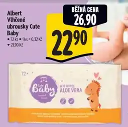 Albert Albert Vlhčené ubrousky Cute Baby nabídka