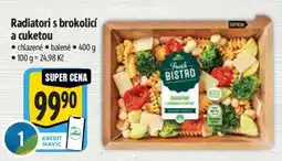 Albert Radiatori s brokolicí a cuketou nabídka