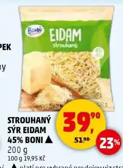 Penny Market STROUHANÝ SÝR EIDAM 45% BONI nabídka