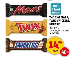 Penny Market Tyčinka Mars, Twix, Snickers, Bounty nabídka