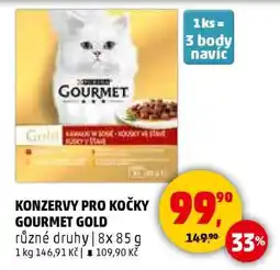Penny Market KONZERVY PRO KOČKY GOURMET GOLD nabídka