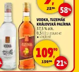 Penny Market VODKA, TUZEMÁK KRÁLOVSKÁ PALÍRNA nabídka