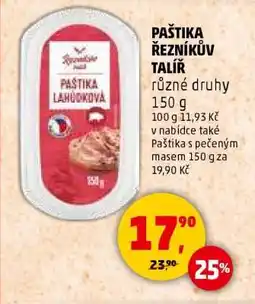 Penny Market PAŠTIKA ŘEZNÍKŮV TALÍŘ nabídka
