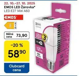 Tesco EMOS LED Žárovka nabídka