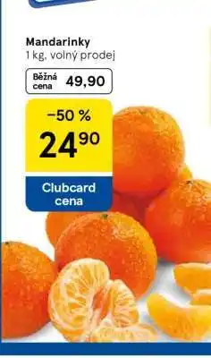 Tesco Mandarinky nabídka