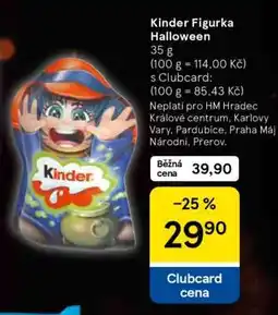 Tesco Kinder Figurka Halloween nabídka