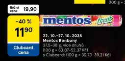 Tesco Mentos Bonbony nabídka