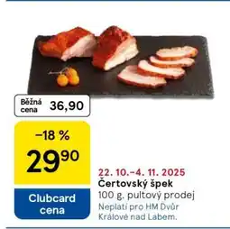Tesco Čertovský špek nabídka