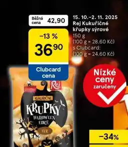 Tesco Rej Kukuřičné křupky sýrové nabídka