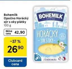 Tesco Bohemilk Opočno Horácký sýr s oky, plátky nabídka