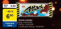 Tesco Attack Sušenka nabídka