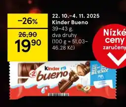 Tesco KINDER BUENO nabídka
