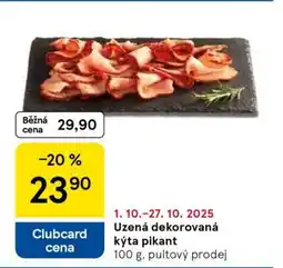 Tesco Uzená dekorovaná kýta pikant nabídka