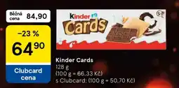 Tesco KINDER CARDS nabídka