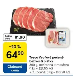 Tesco Tesco Vepřová pečeně bez kosti plátky nabídka