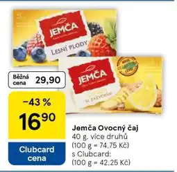 Tesco Jemča ovocný čaj nabídka