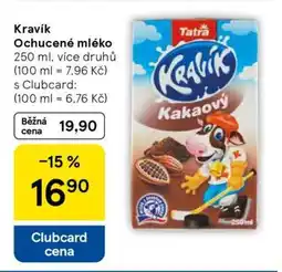 Tesco Kravík ochucené mléko nabídka