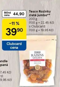 Tesco Tesco Rozinky zlaté jumbo nabídka