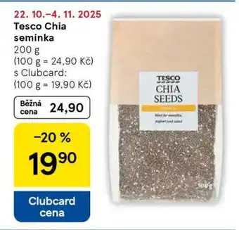 Tesco Tesco Chia semínka nabídka