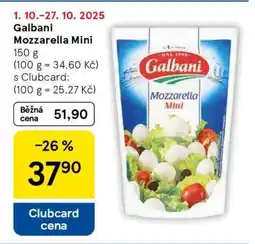Tesco Galbani Mozzarella mini nabídka