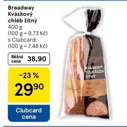 Tesco Breadway Kváskový chléb žitný nabídka