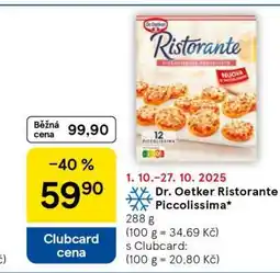 Tesco Dr. Oetker Ristorante Piccolissima nabídka