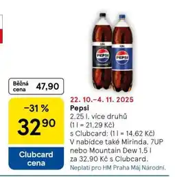 Tesco Pepsi nabídka