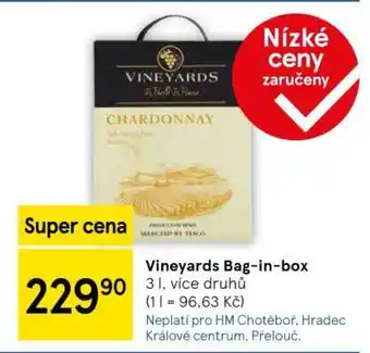 Tesco Vineyards Bag-in-box nabídka