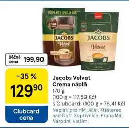 Tesco Jacobs Velvet Crema náplň nabídka
