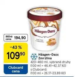 Tesco Häagen-Dazs Zmrzlina nabídka
